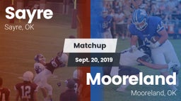 Matchup: Sayre  vs. Mooreland  2019