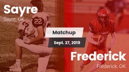 Matchup: Sayre  vs. Frederick  2019