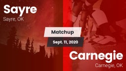 Matchup: Sayre  vs. Carnegie  2020