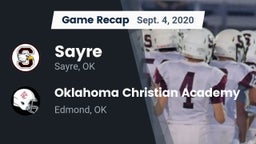 Recap: Sayre  vs. Oklahoma Christian Academy  2020
