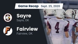 Recap: Sayre  vs. Fairview  2020