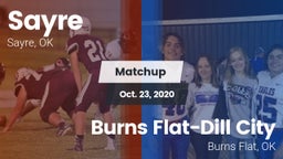 Matchup: Sayre  vs. Burns Flat-Dill City  2020