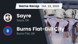 Recap: Sayre  vs. Burns Flat-Dill City  2020