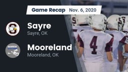 Recap: Sayre  vs. Mooreland  2020