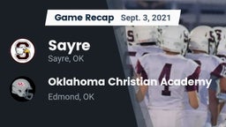 Recap: Sayre  vs. Oklahoma Christian Academy  2021