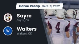Recap: Sayre  vs. Walters  2022