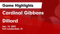 Cardinal Gibbons  vs Dillard Game Highlights - Jan. 14, 2022