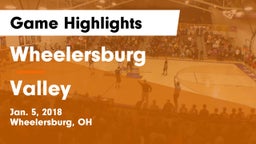 Wheelersburg  vs Valley  Game Highlights - Jan. 5, 2018