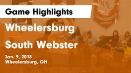 Wheelersburg  vs South Webster  Game Highlights - Jan. 9, 2018