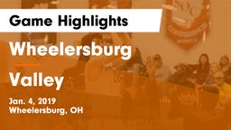 Wheelersburg  vs Valley  Game Highlights - Jan. 4, 2019