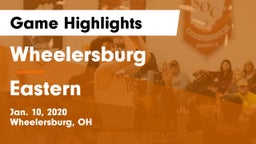 Wheelersburg  vs Eastern  Game Highlights - Jan. 10, 2020