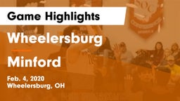 Wheelersburg  vs Minford  Game Highlights - Feb. 4, 2020