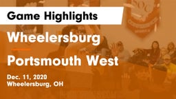 Wheelersburg  vs Portsmouth West  Game Highlights - Dec. 11, 2020
