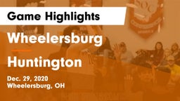 Wheelersburg  vs Huntington  Game Highlights - Dec. 29, 2020