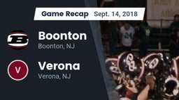 Recap: Boonton  vs. Verona  2018