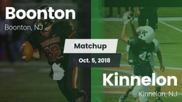 Matchup: Boonton  vs. Kinnelon  2018