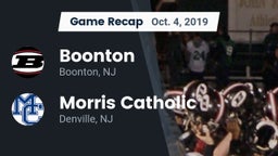 Recap: Boonton  vs. Morris Catholic  2019