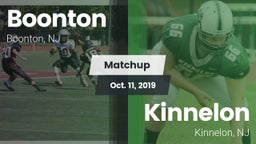 Matchup: Boonton  vs. Kinnelon  2019