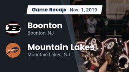 Recap: Boonton  vs. Mountain Lakes  2019