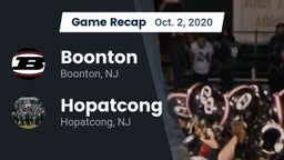 Recap: Boonton  vs. Hopatcong  2020