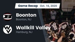 Recap: Boonton  vs. Wallkill Valley  2020