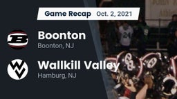 Recap: Boonton  vs. Wallkill Valley  2021