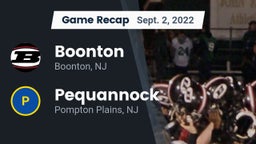Recap: Boonton  vs. Pequannock  2022