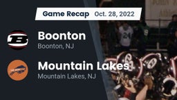 Recap: Boonton  vs. Mountain Lakes  2022