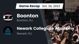 Recap: Boonton  vs. Newark Collegiate Academy  2023