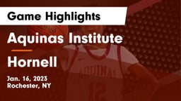 Aquinas Institute  vs Hornell  Game Highlights - Jan. 16, 2023