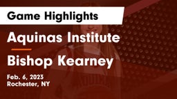 Aquinas Institute  vs Bishop Kearney  Game Highlights - Feb. 6, 2023