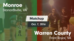 Matchup: Monroe  vs. Warren County  2016