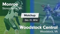 Matchup: Monroe  vs. Woodstock Central  2016