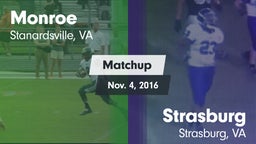 Matchup: Monroe  vs. Strasburg  2016