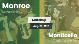 Matchup: Monroe  vs. Monticello  2017