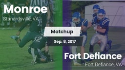 Matchup: Monroe  vs. Fort Defiance  2017