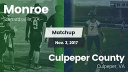 Matchup: Monroe  vs. Culpeper County  2017