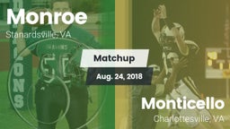 Matchup: Monroe  vs. Monticello  2018