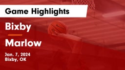 Bixby  vs Marlow  Game Highlights - Jan. 7, 2024
