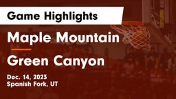 Maple Mountain  vs Green Canyon  Game Highlights - Dec. 14, 2023
