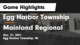 Egg Harbor Township  vs Mainland Regional  Game Highlights - Dec. 21, 2021