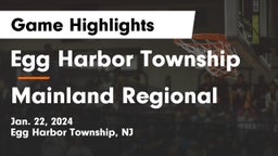 Egg Harbor Township  vs Mainland Regional  Game Highlights - Jan. 22, 2024