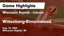 Wisconsin Rapids - Lincoln  vs Wittenberg-Birnamwood  Game Highlights - Aug. 23, 2022