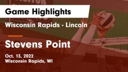 Wisconsin Rapids - Lincoln  vs Stevens Point  Game Highlights - Oct. 13, 2022