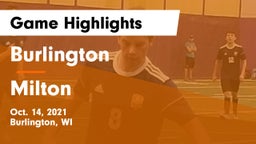 Burlington  vs Milton  Game Highlights - Oct. 14, 2021