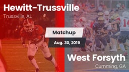 Matchup: Hewitt-Trussville vs. West Forsyth  2019