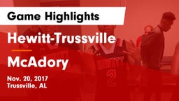 Hewitt-Trussville  vs McAdory  Game Highlights - Nov. 20, 2017