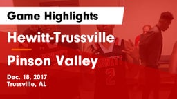 Hewitt-Trussville  vs Pinson Valley  Game Highlights - Dec. 18, 2017