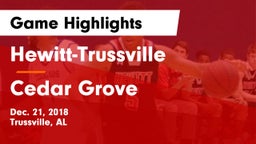 Hewitt-Trussville  vs Cedar Grove  Game Highlights - Dec. 21, 2018