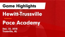 Hewitt-Trussville  vs Pace Academy  Game Highlights - Dec. 22, 2018